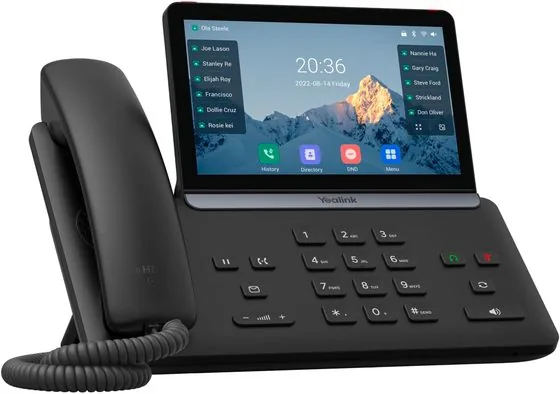 Yealink T87W IP-Tischtelefon mit Android-Touchscreen